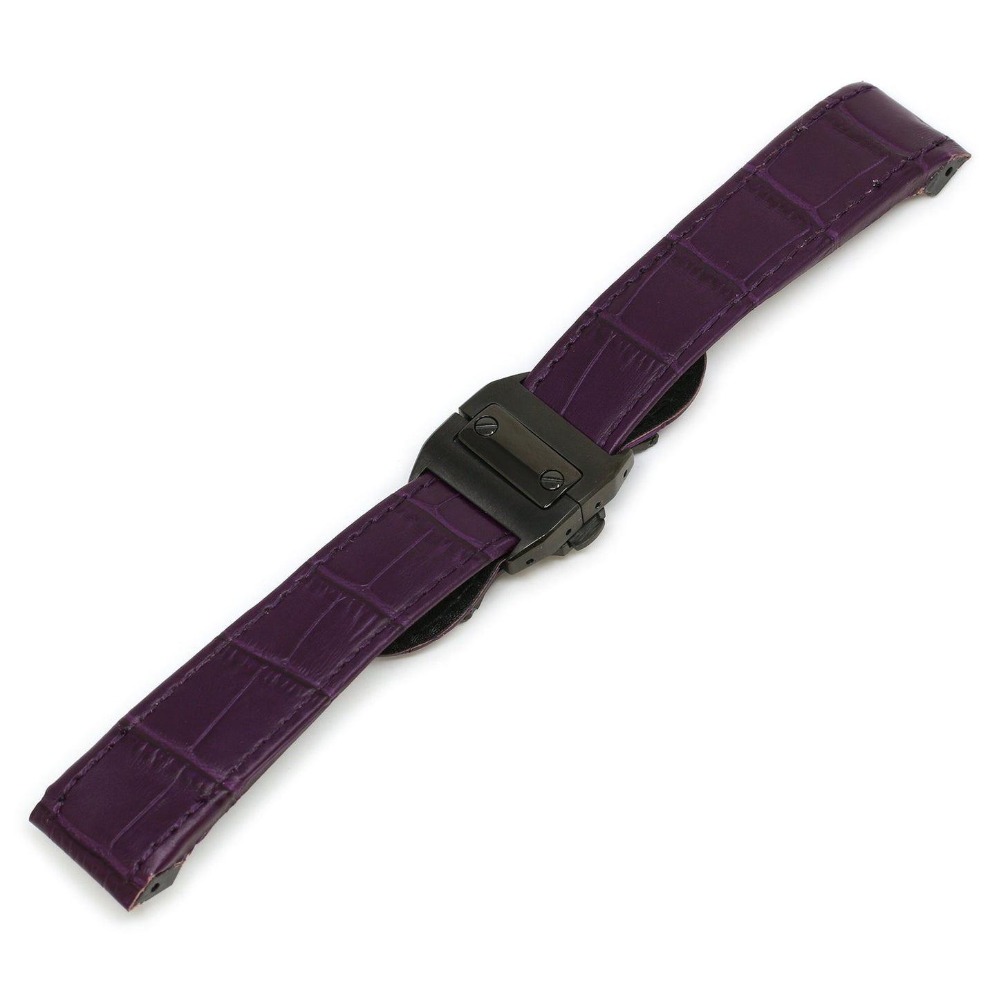 Croc Leather Strap for Cartier Santos 100