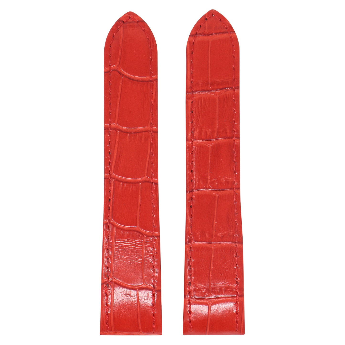 Croc Leather Strap for Cartier Santos 100