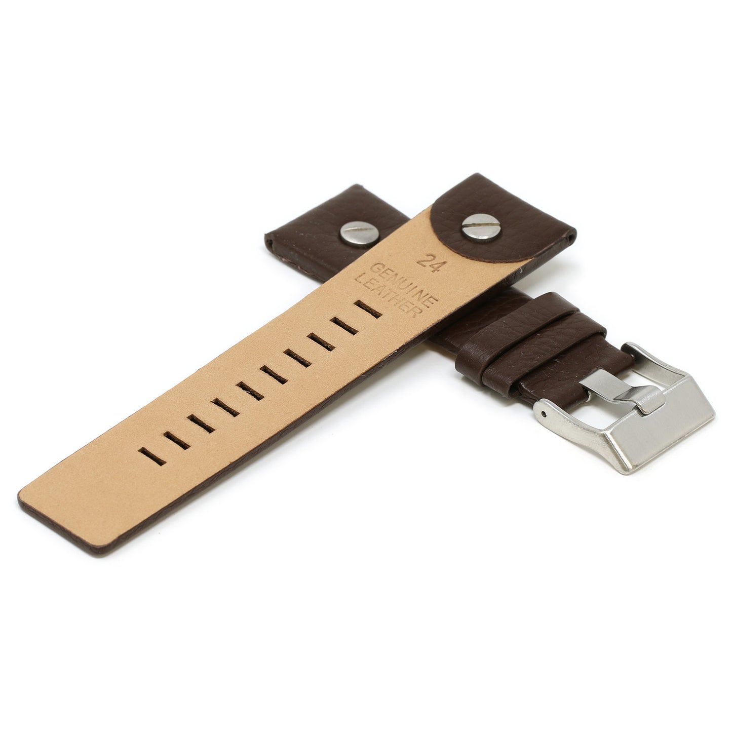 Textured Leather Rivet Strap for Diesel