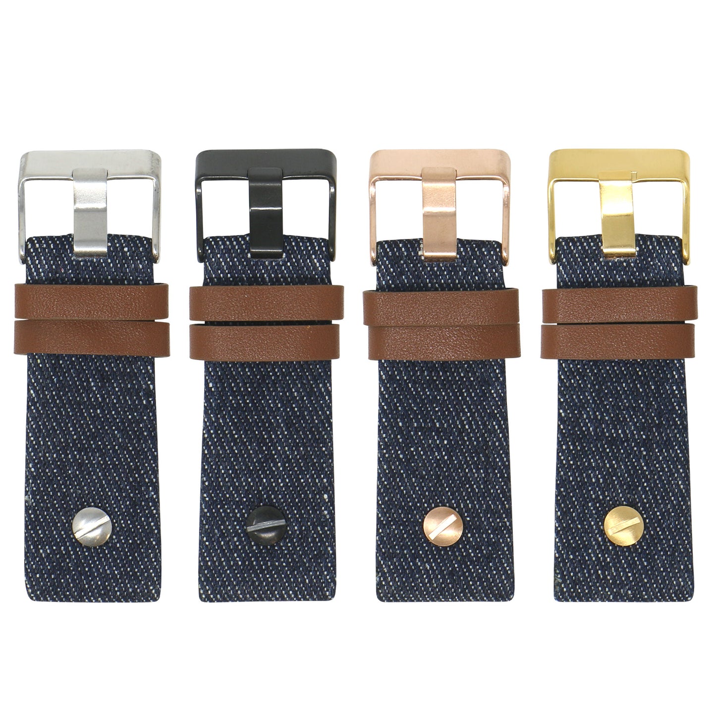 Denim & Leather Rivet Strap for Diesel