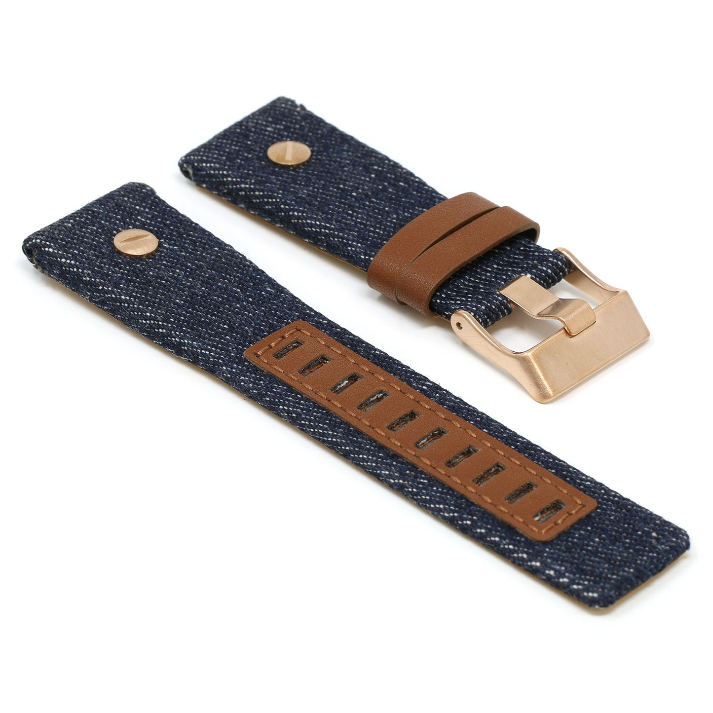 Denim & Leather Rivet Strap for Diesel