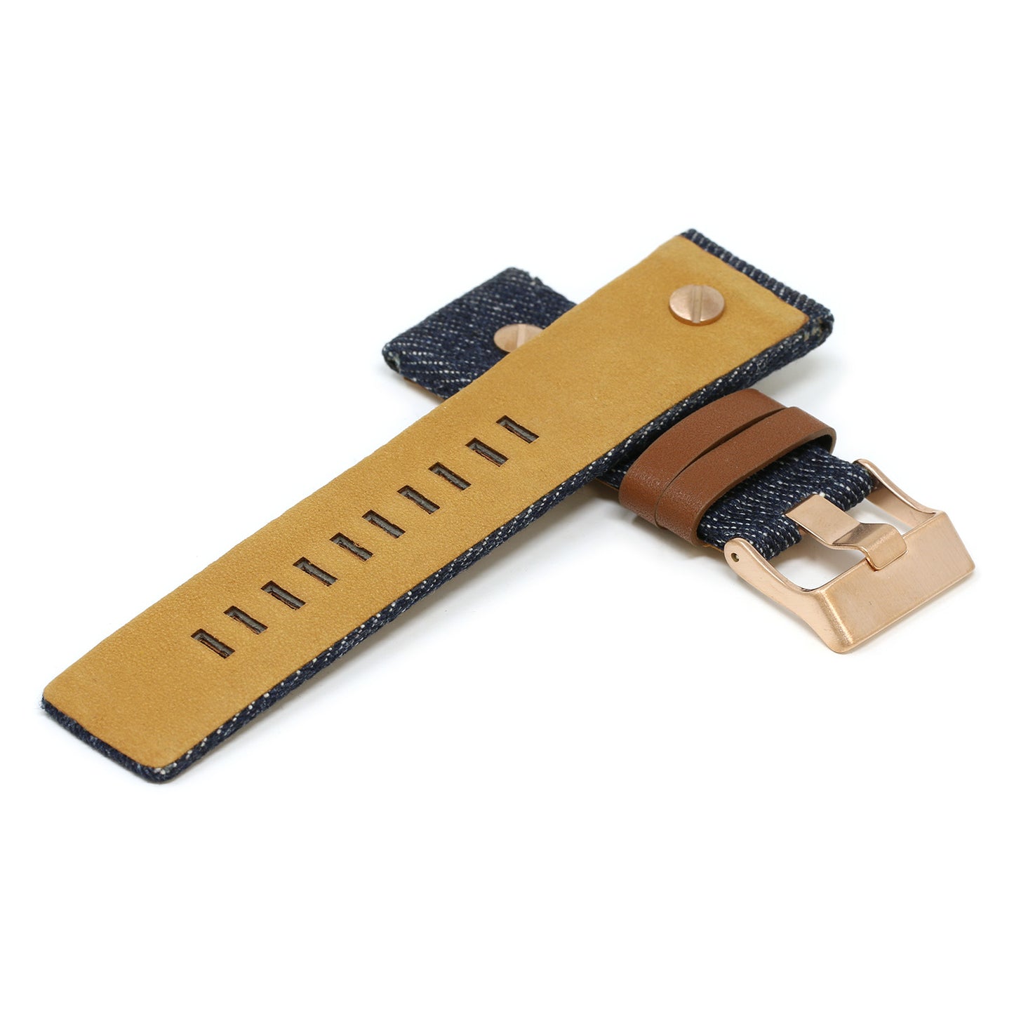 Denim & Leather Rivet Strap for Diesel