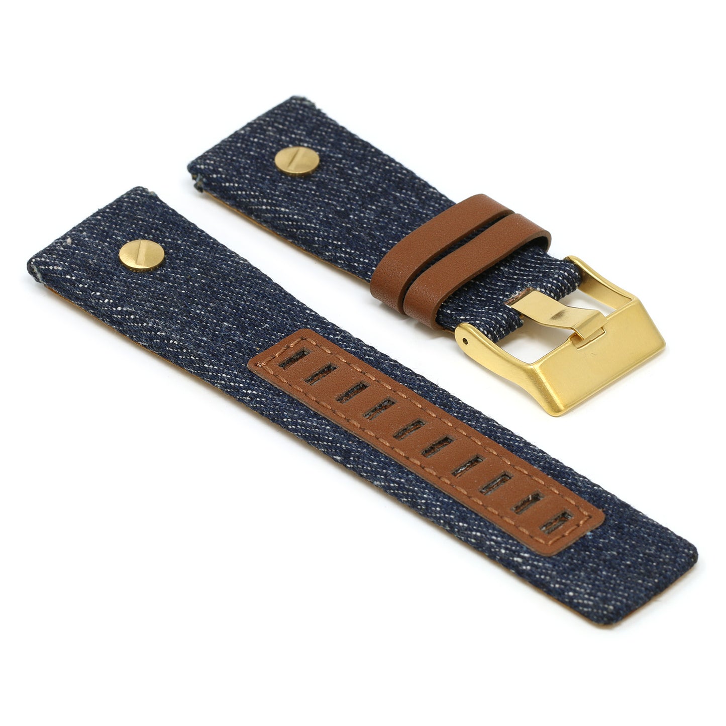 Denim & Leather Rivet Strap for Diesel