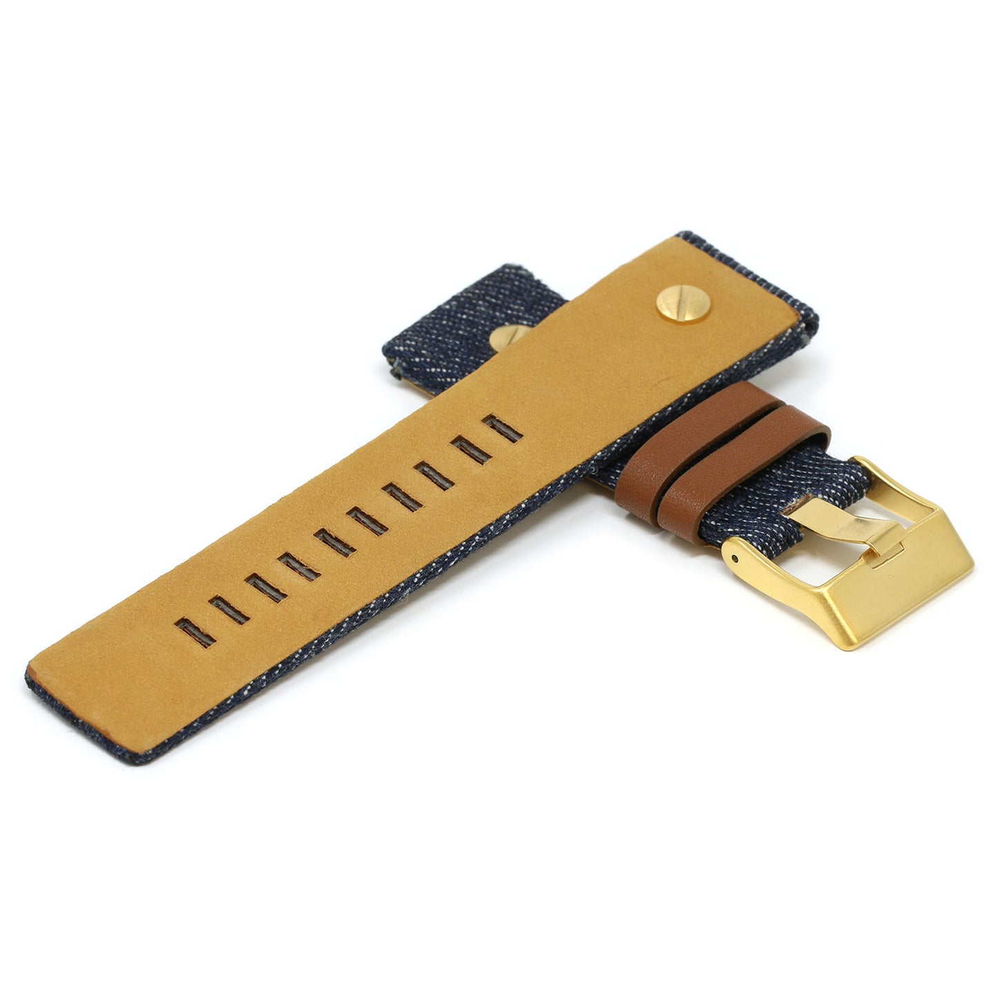 Denim & Leather Rivet Strap for Diesel
