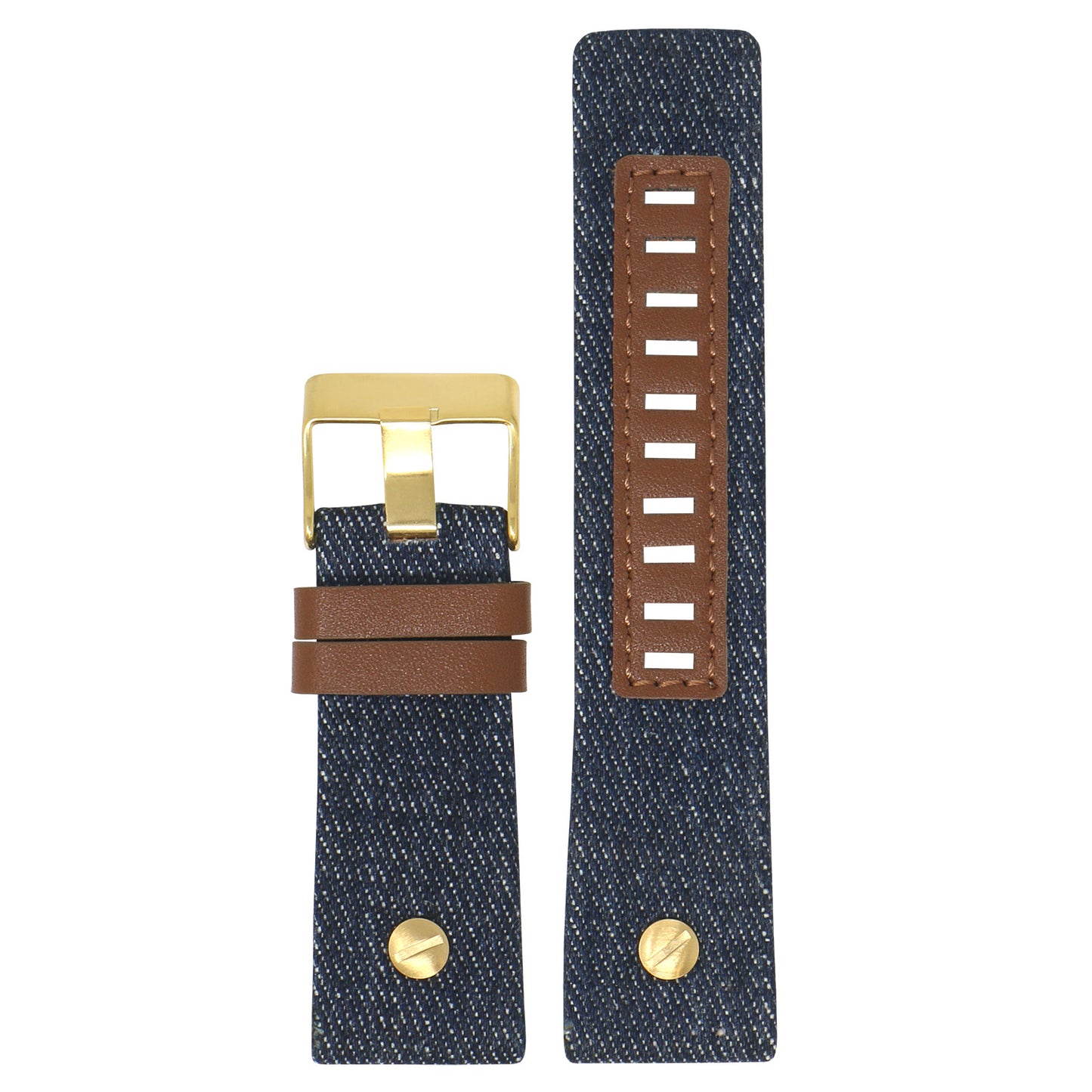 Denim & Leather Rivet Strap for Diesel
