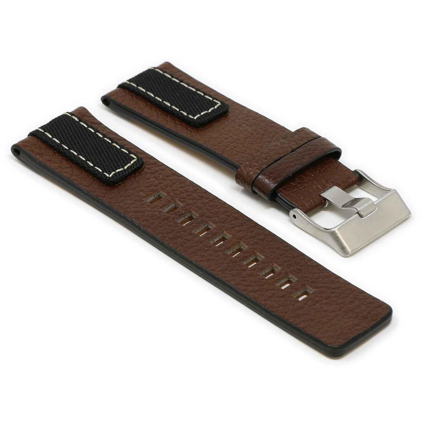 Pebbled Leather & Nylon Strap for Diesel