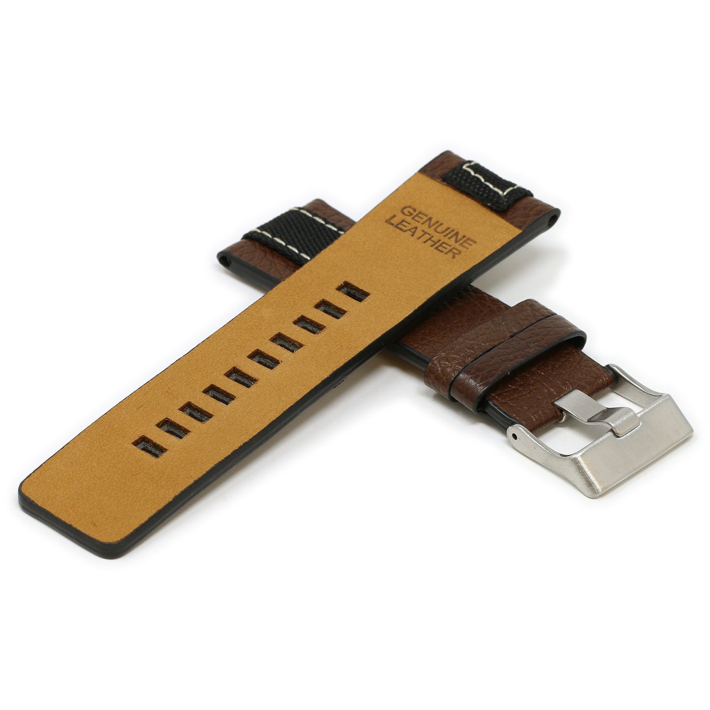 Pebbled Leather & Nylon Strap for Diesel