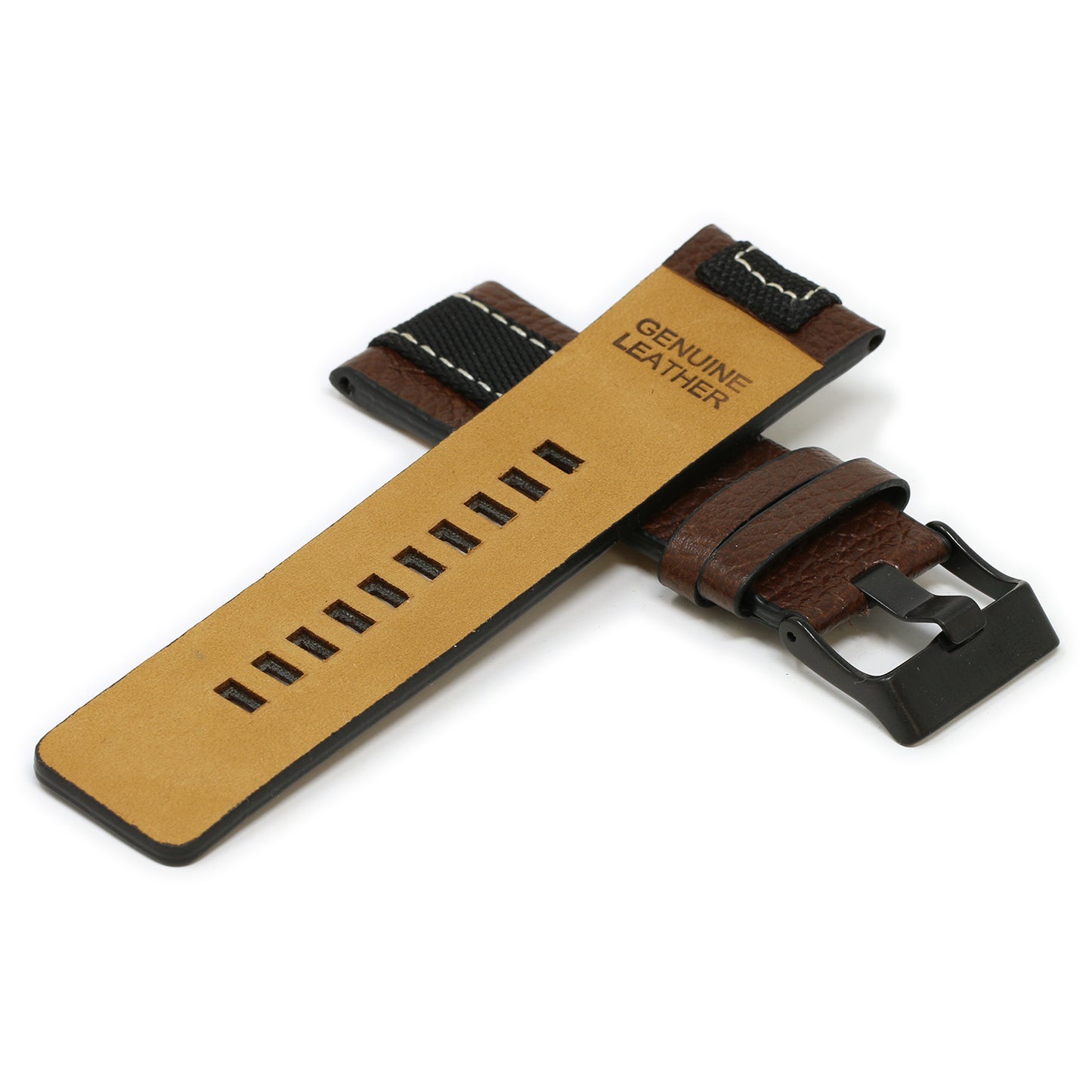Pebbled Leather & Nylon Strap for Diesel