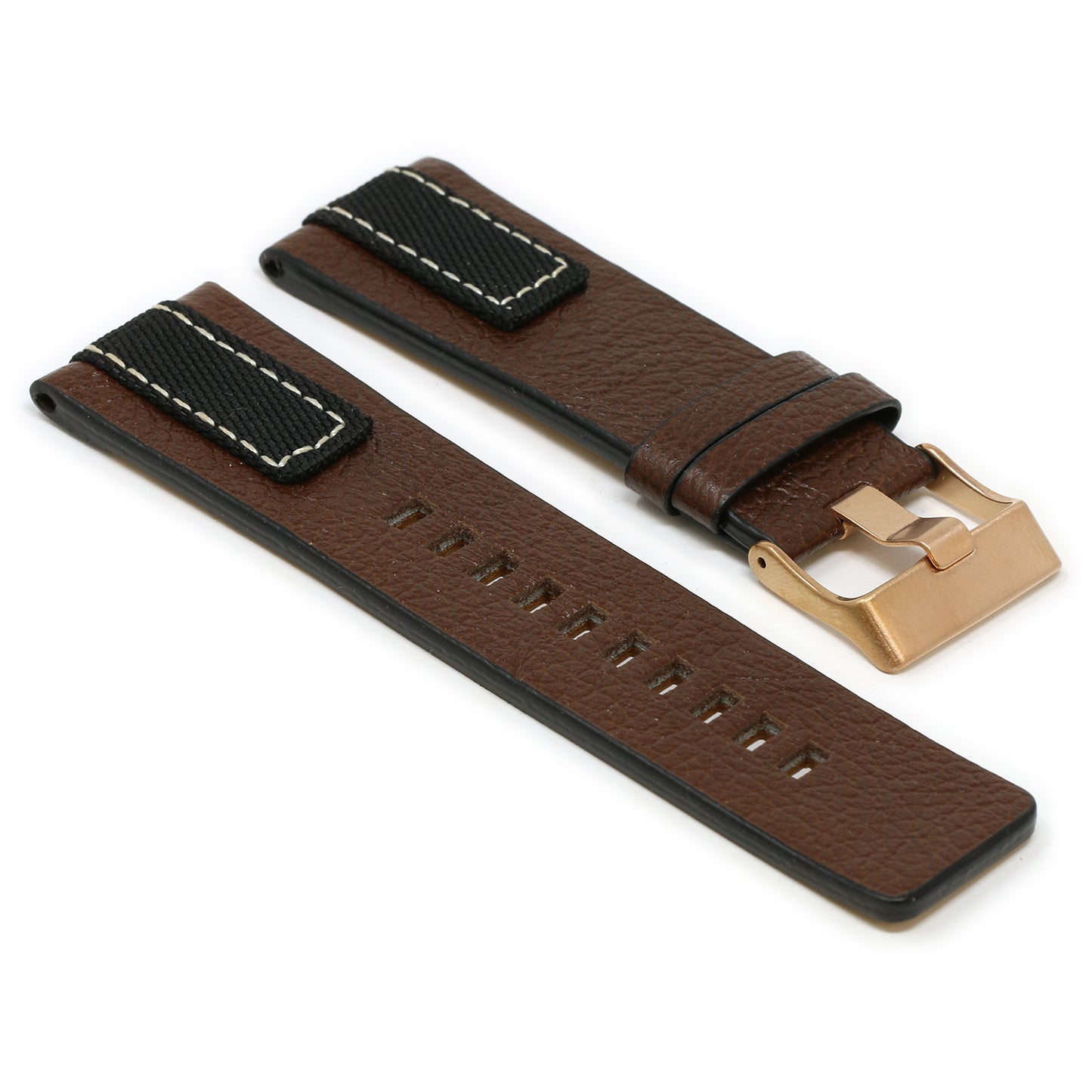 Pebbled Leather & Nylon Strap for Diesel