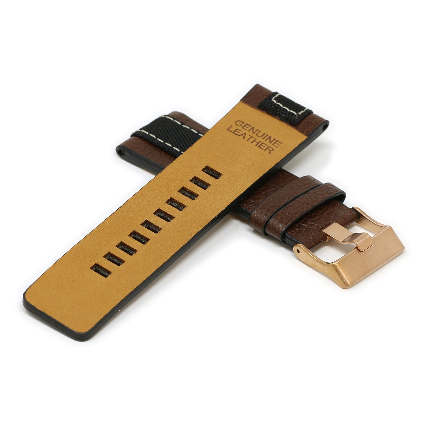 Pebbled Leather & Nylon Strap for Diesel