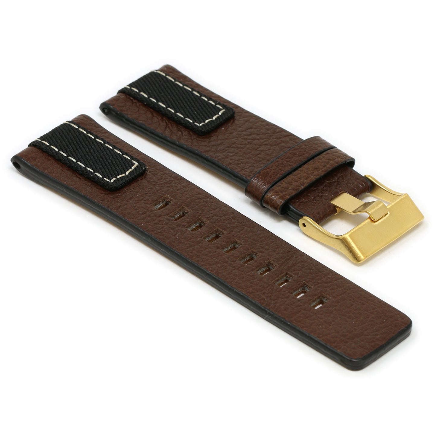 Pebbled Leather & Nylon Strap for Diesel