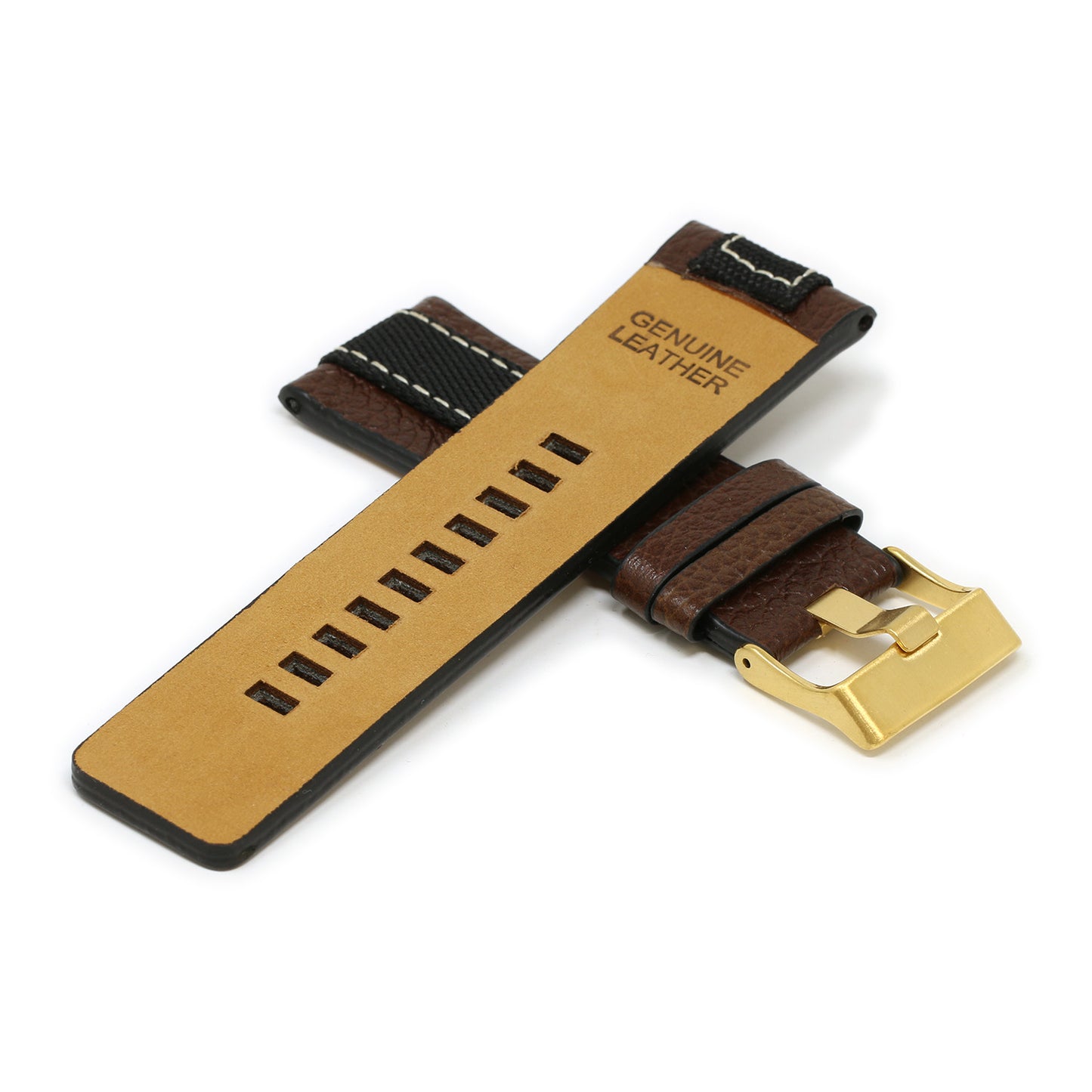 Pebbled Leather & Nylon Strap for Diesel