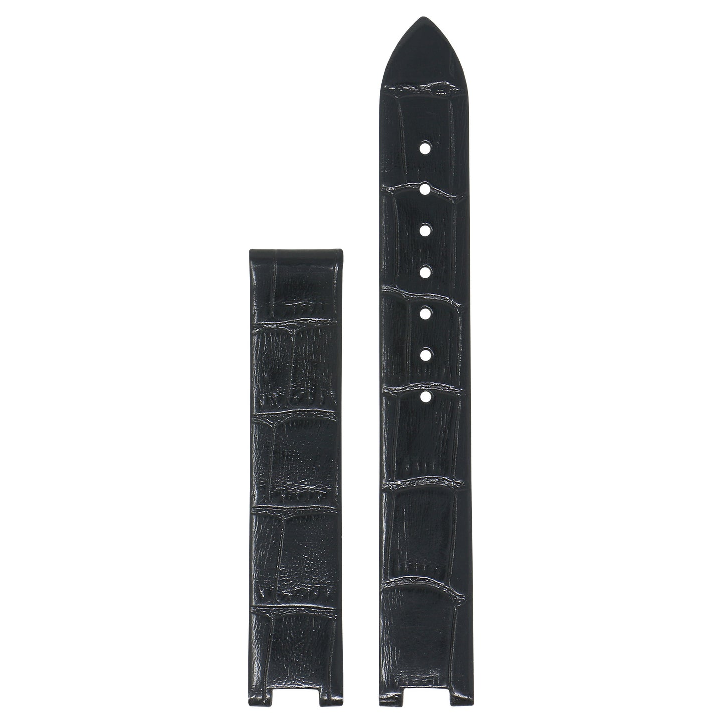 Croc Embossed Leather Band for Omega De Ville