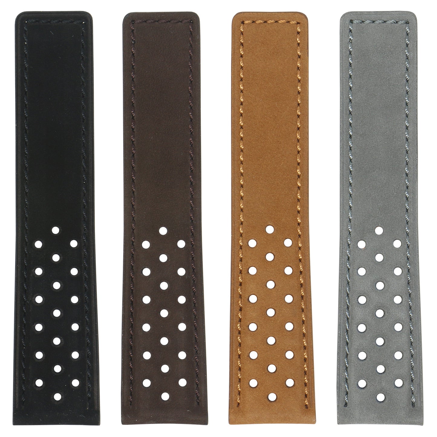 Perforated Suede Strap for Tag Heuer Carrera