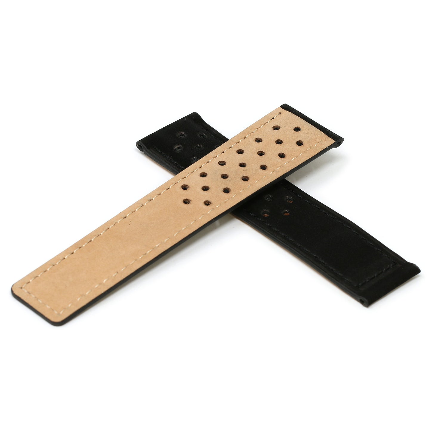Perforated Suede Strap for Tag Heuer Carrera