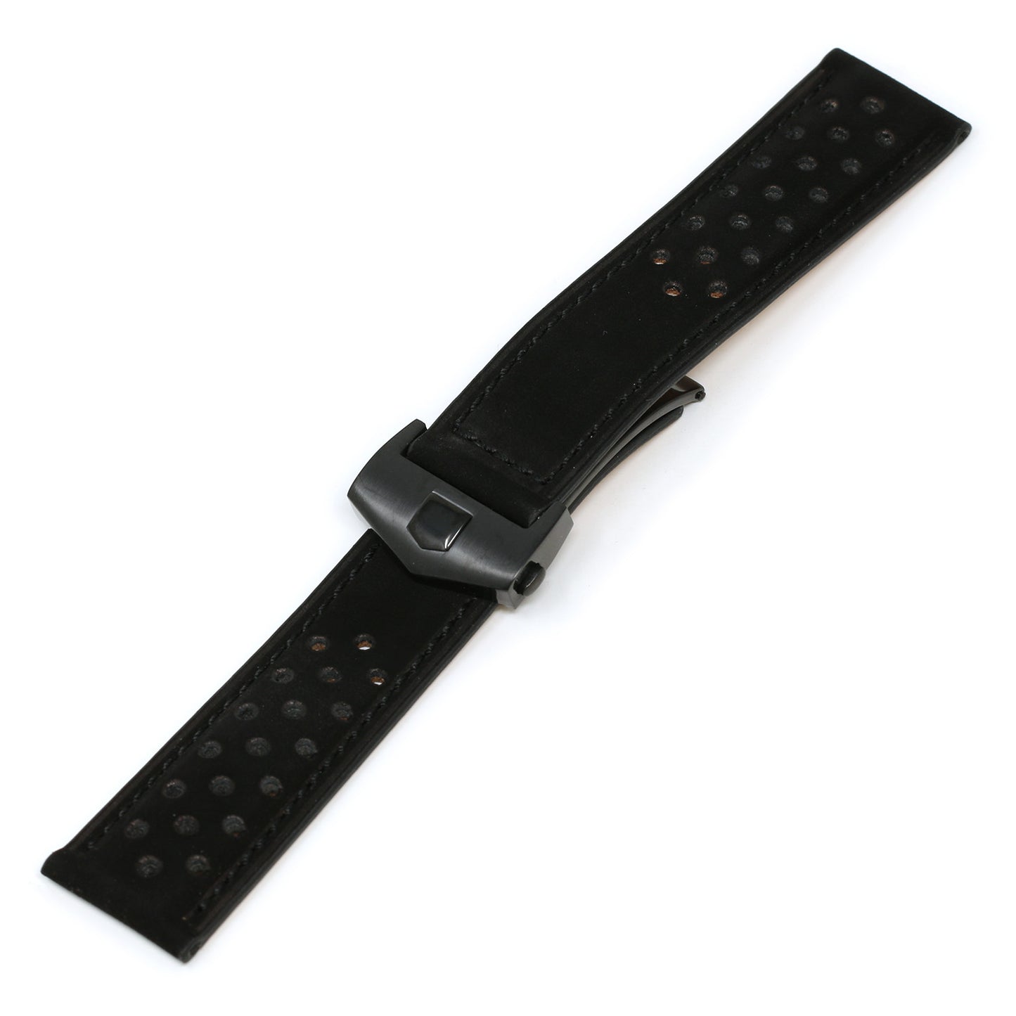 Perforated Suede Strap for Tag Heuer Carrera