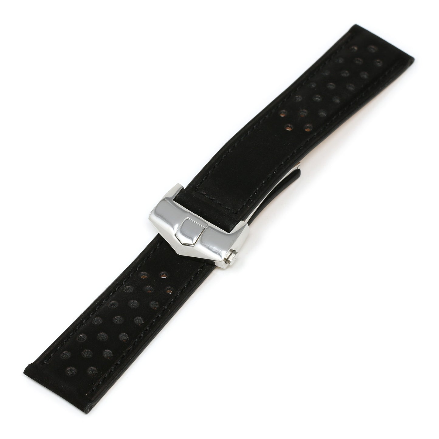 Perforated Suede Strap for Tag Heuer Carrera