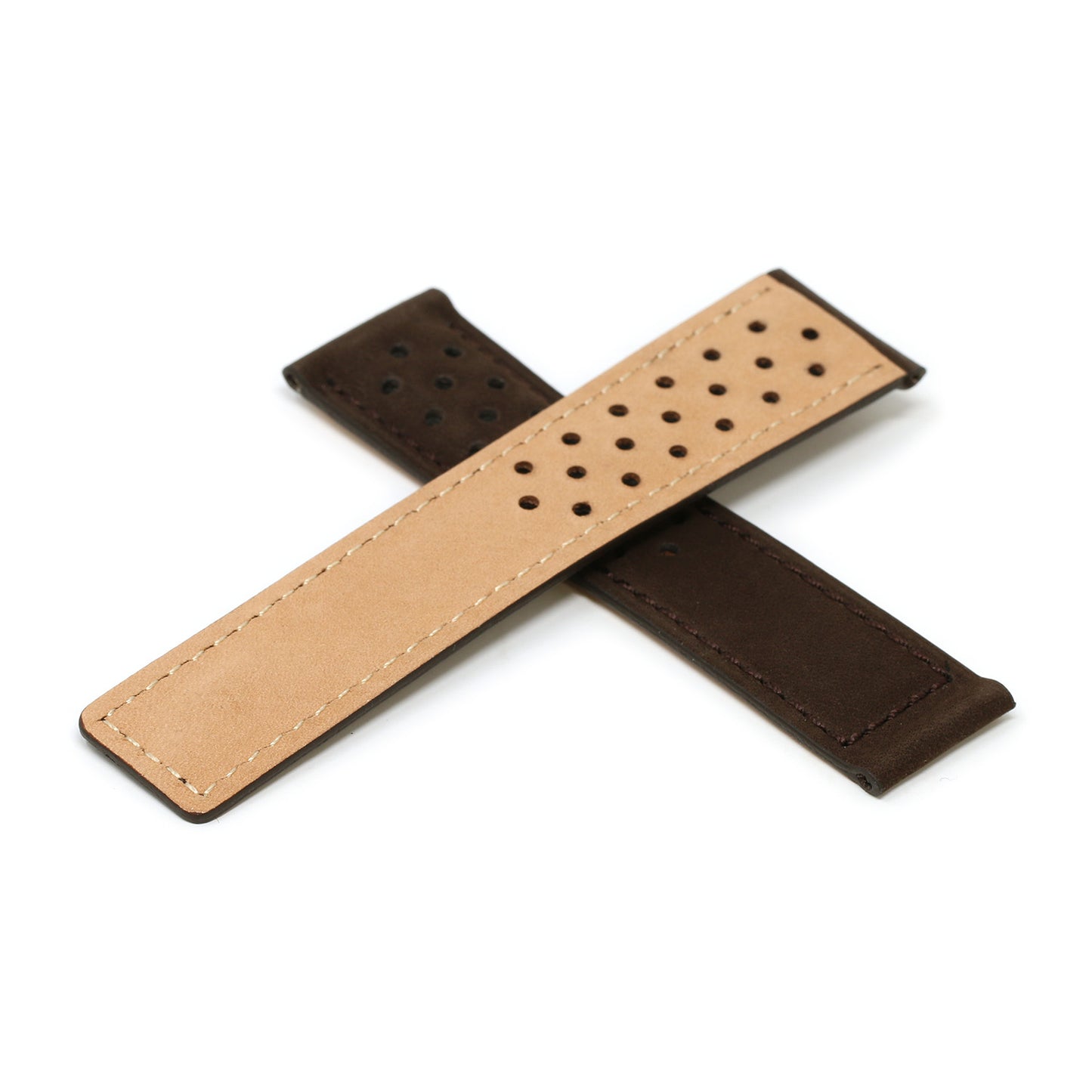 Perforated Suede Strap for Tag Heuer Carrera
