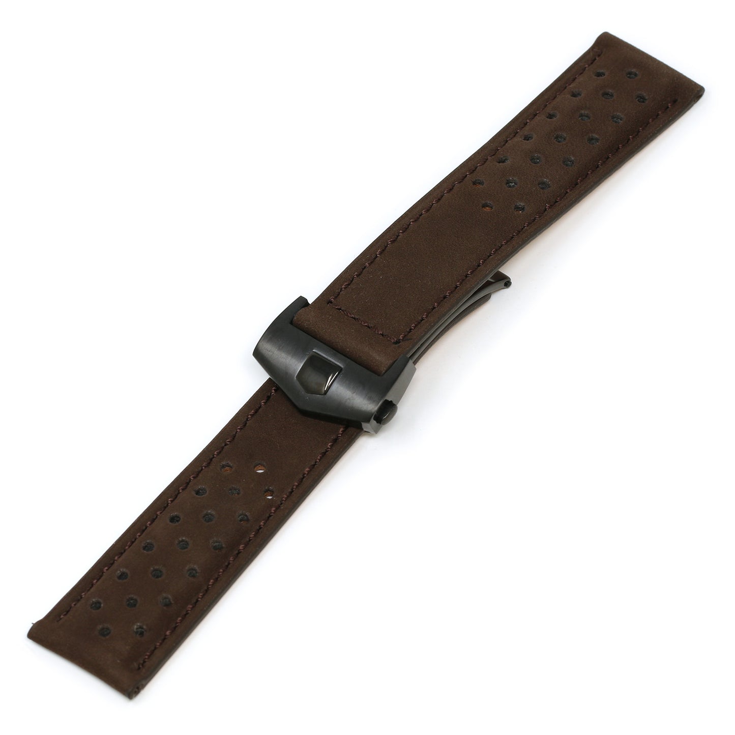 Perforated Suede Strap for Tag Heuer Carrera