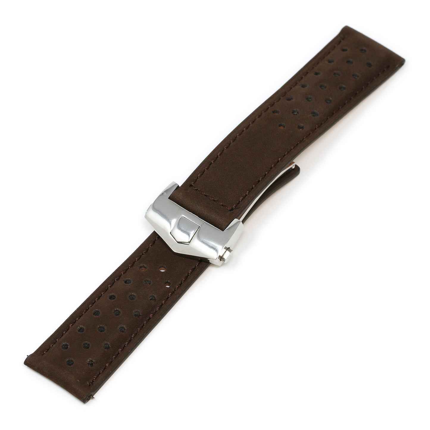 Perforated Suede Strap for Tag Heuer Carrera