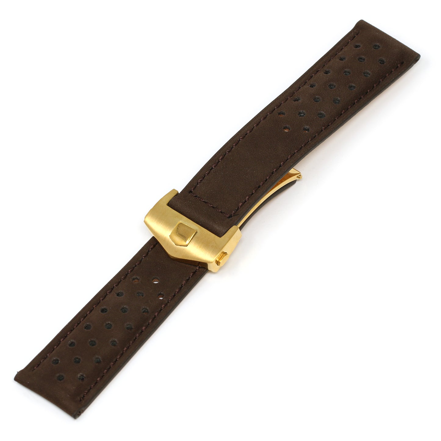Perforated Suede Strap for Tag Heuer Carrera
