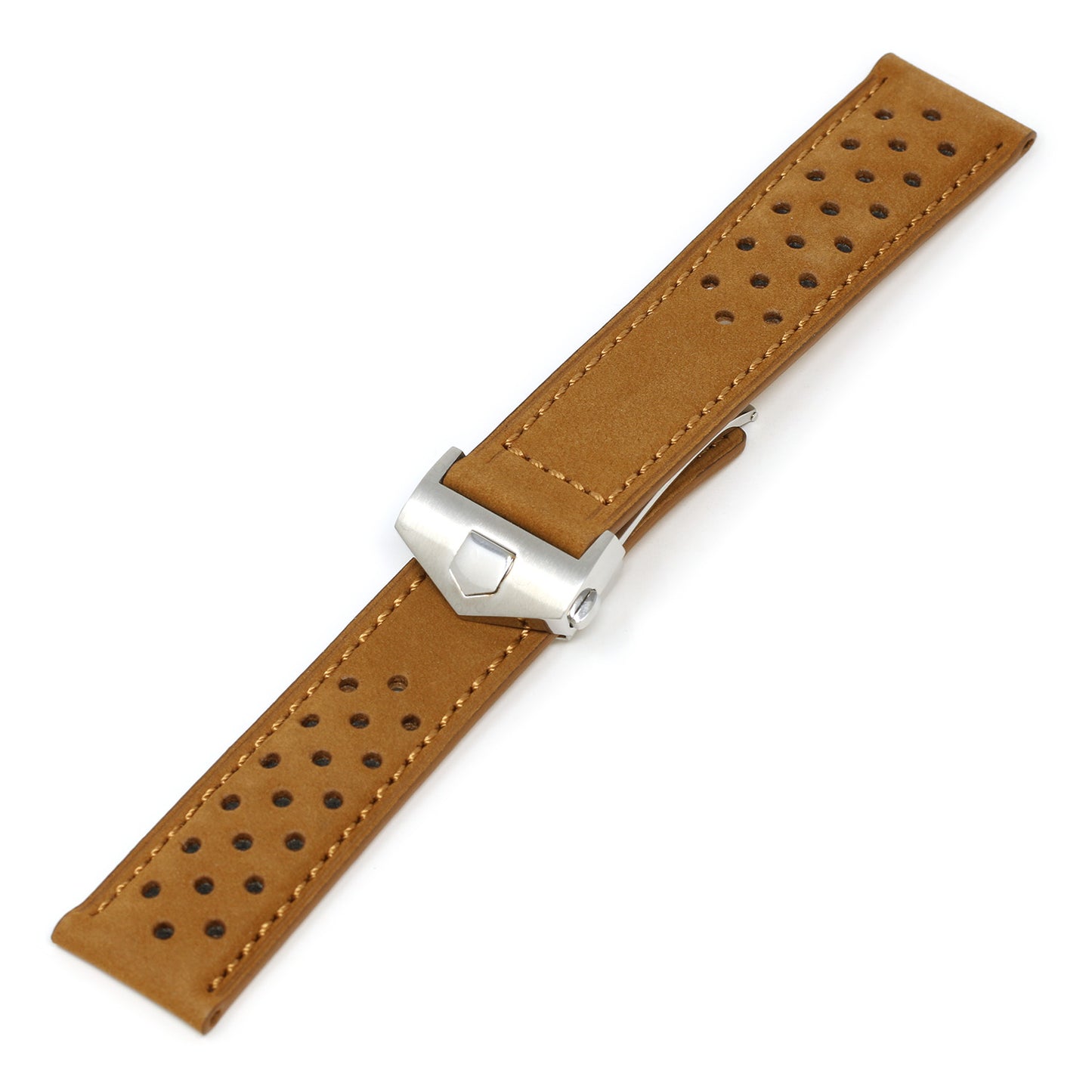 Perforated Suede Strap for Tag Heuer Carrera