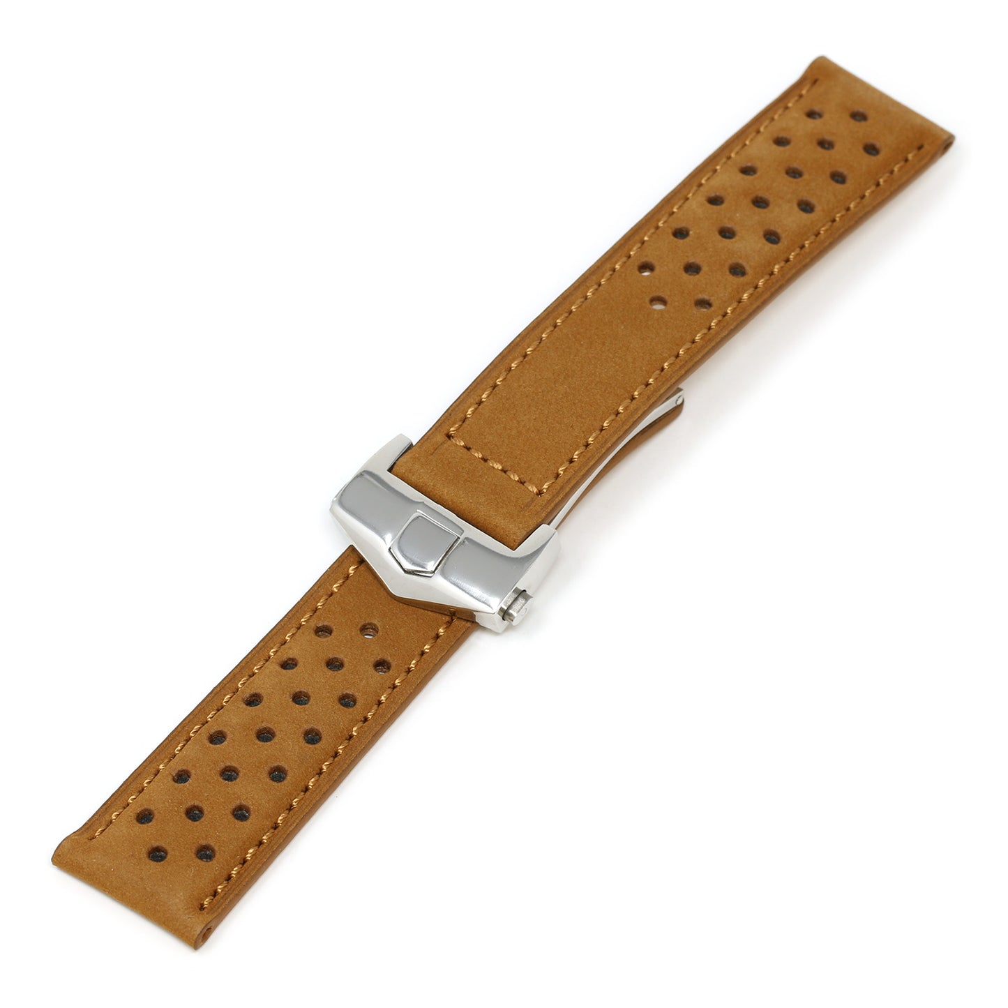 Perforated Suede Strap for Tag Heuer Carrera