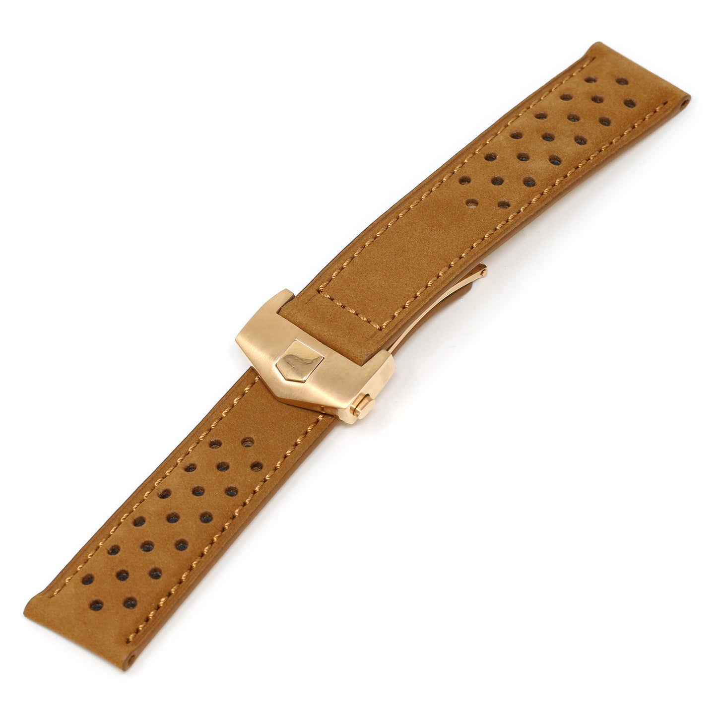 Perforated Suede Strap for Tag Heuer Carrera