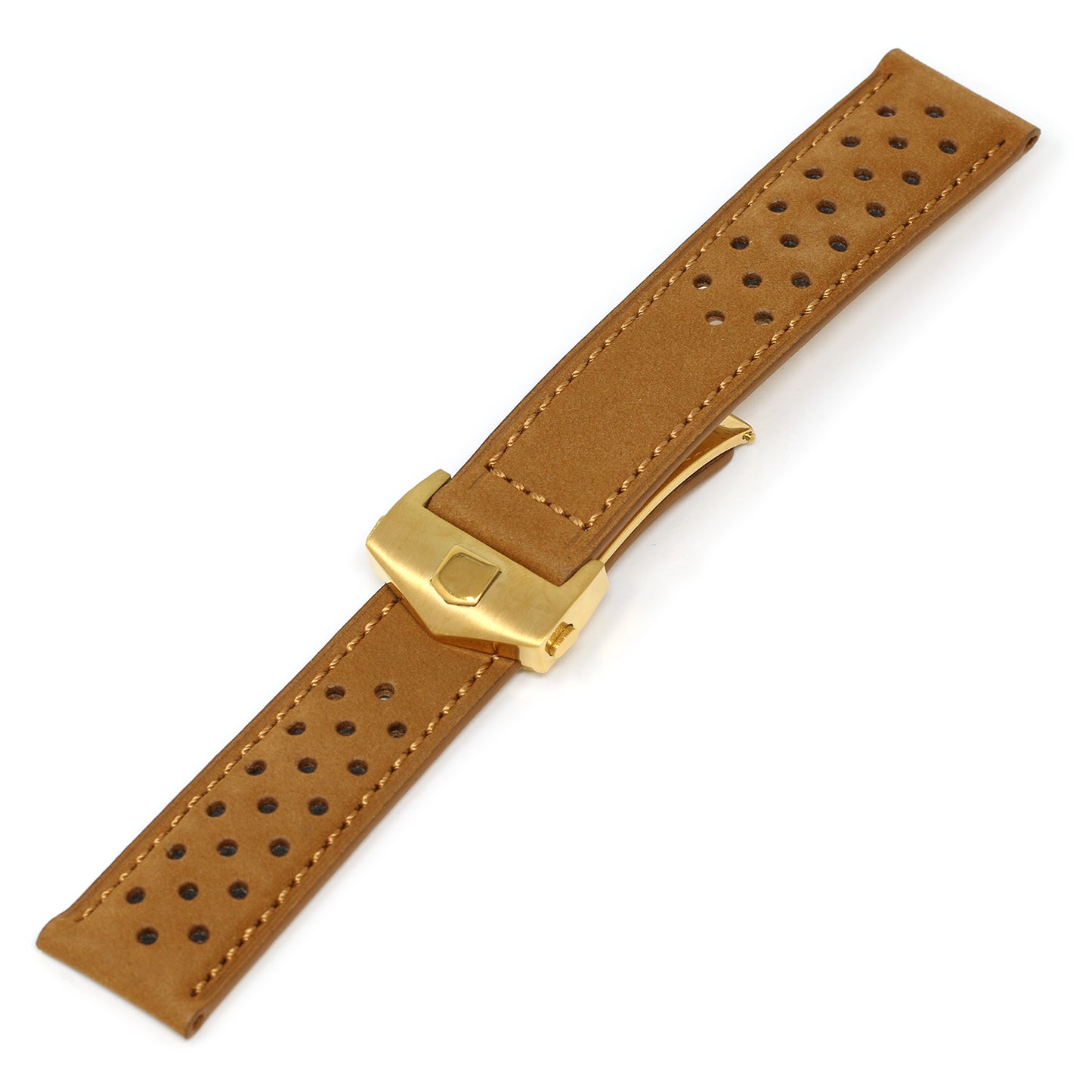 Perforated Suede Strap for Tag Heuer Carrera
