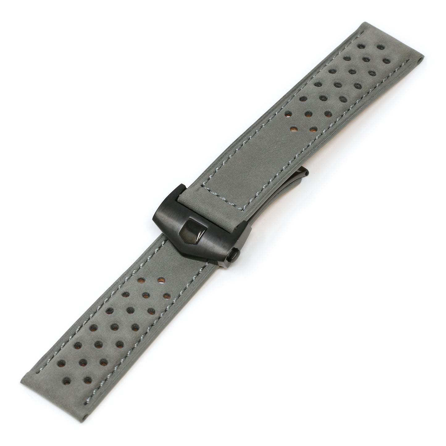 Perforated Suede Strap for Tag Heuer Carrera