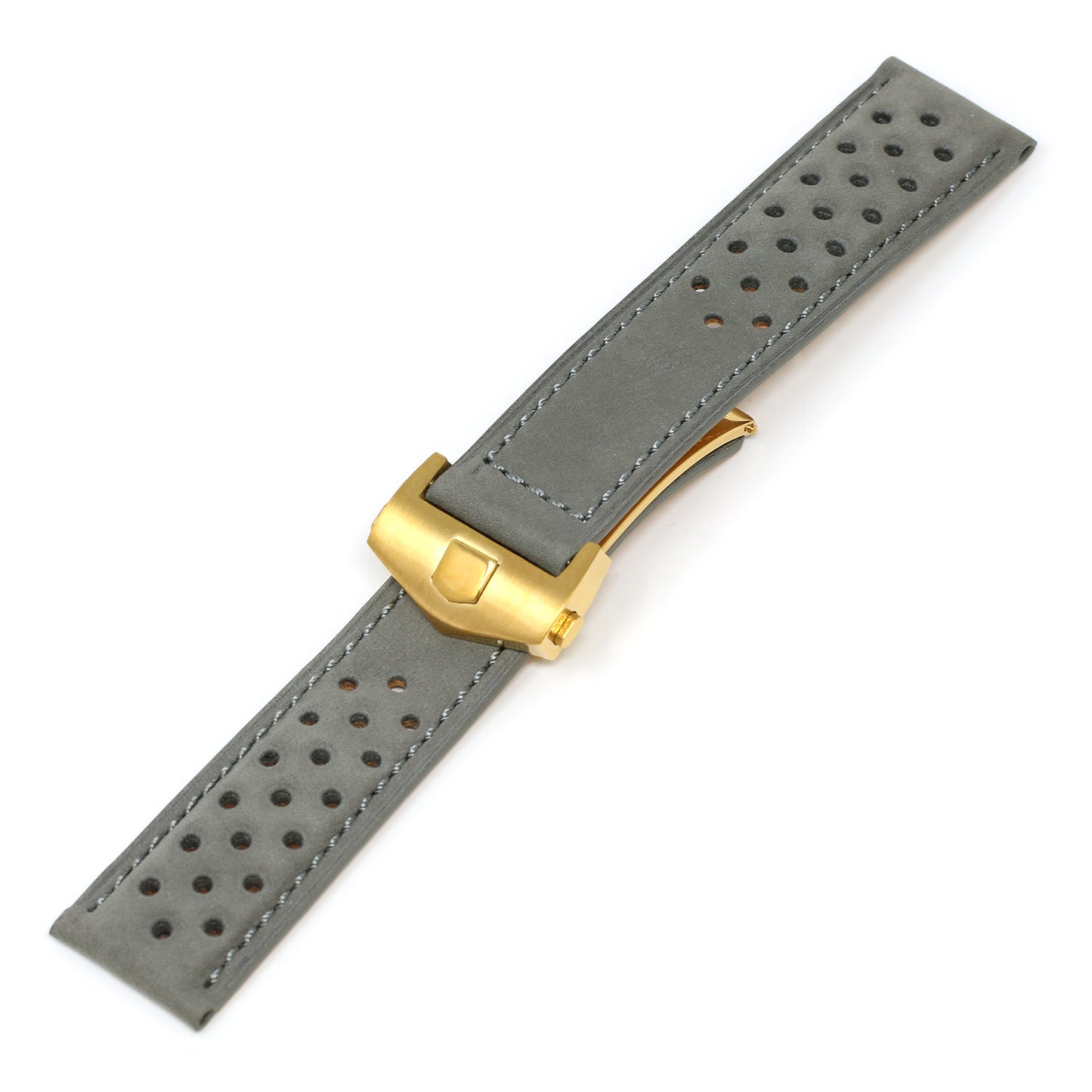 Perforated Suede Strap for Tag Heuer Carrera