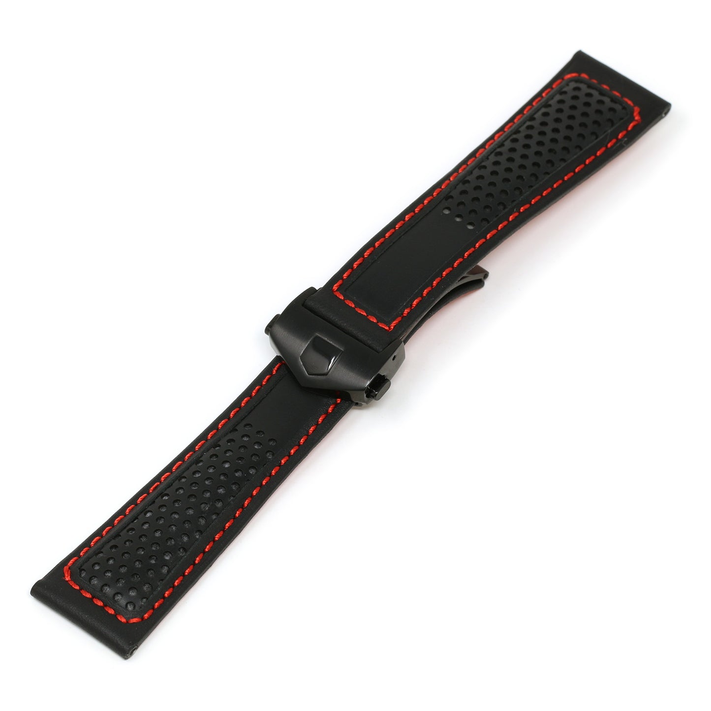 Perforated Leather Strap for Tag Heuer Monaco