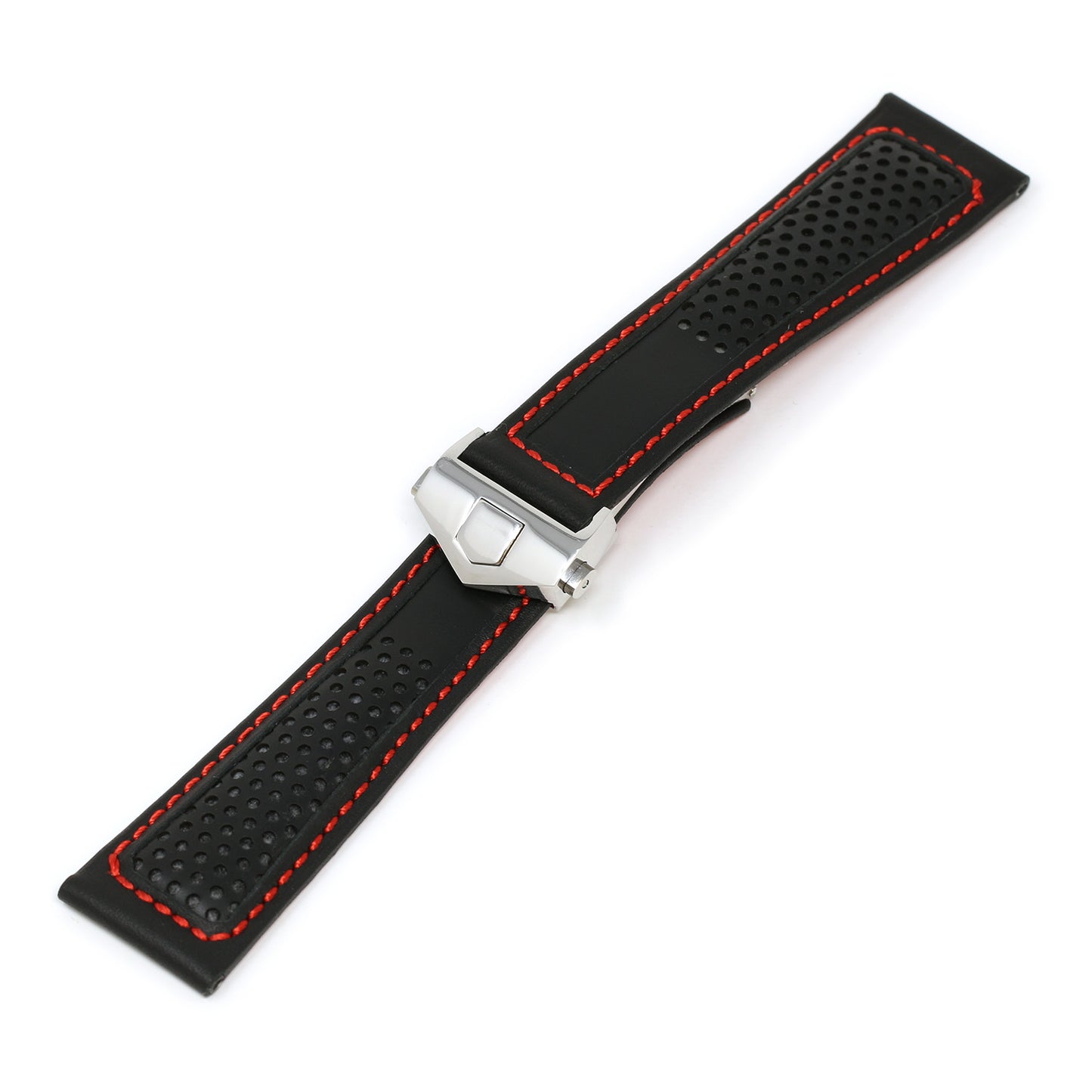 Perforated Leather Strap for Tag Heuer Monaco