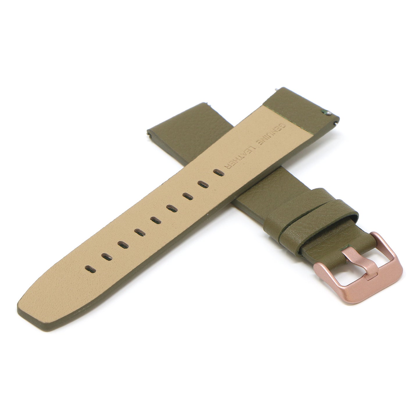 23mm Textured Leather Strap