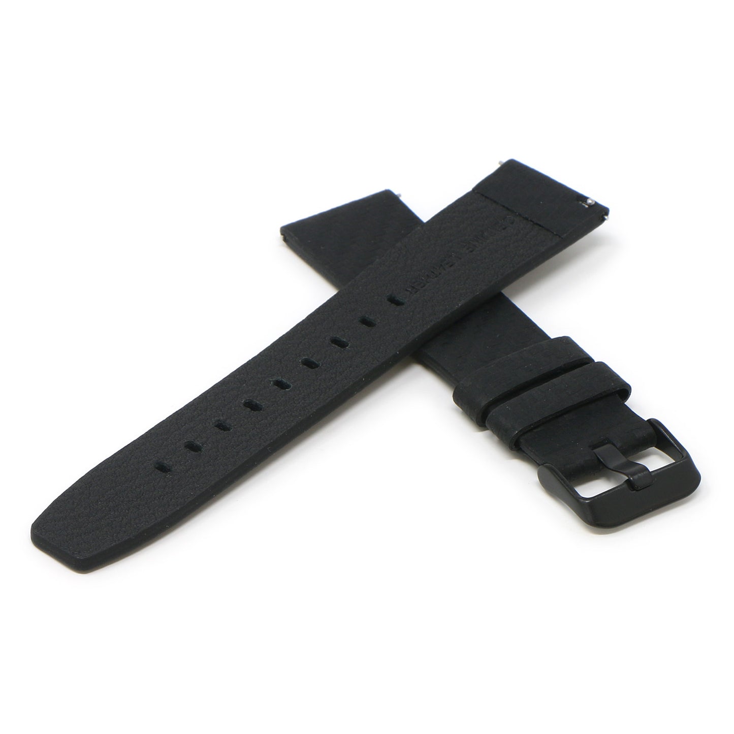 23mm Carbon Fiber Embossed Leather Strap