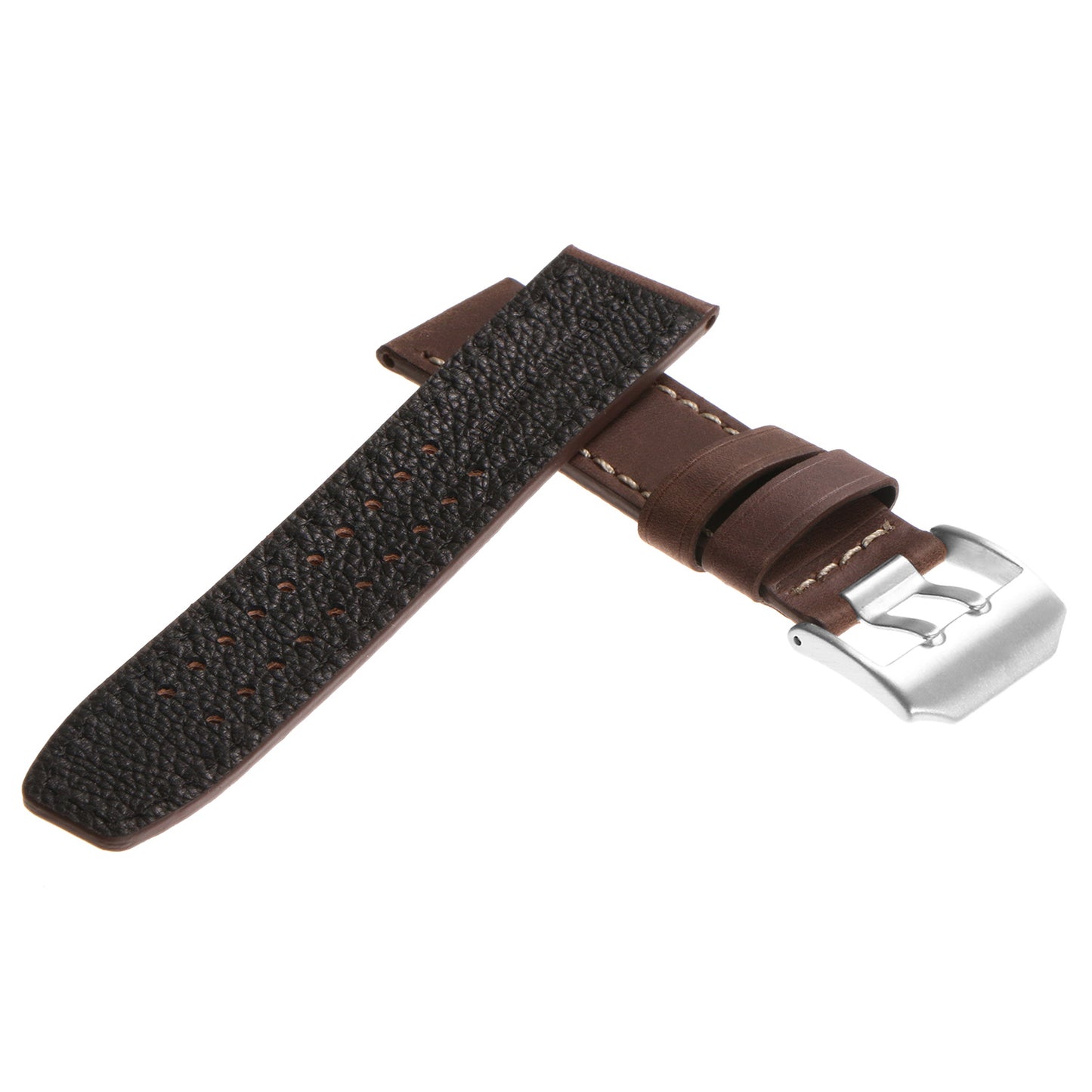 DASSARI 23mm Vintage Leather Watch Strap for Luminox Evo