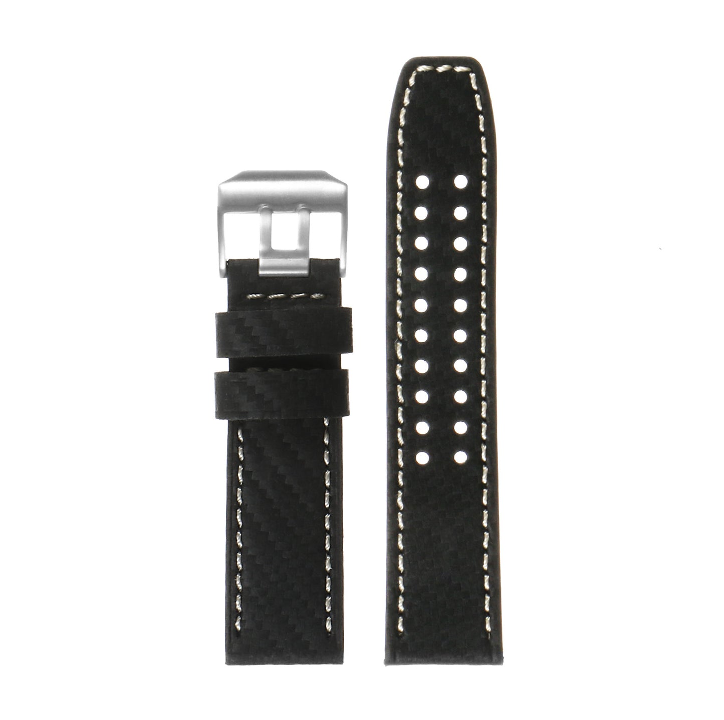 DASSARI 23mm Carbon Fiber Watch Strap for Luminox Evo