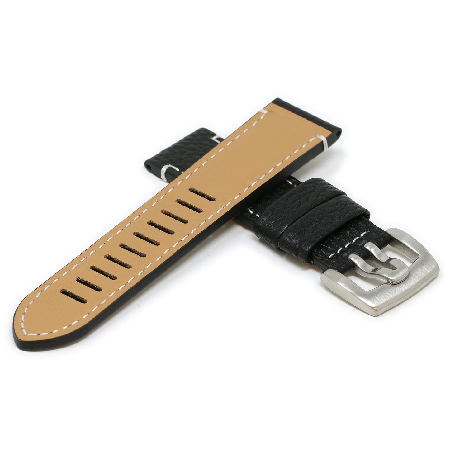 23mm Textured Thick Leather Strap