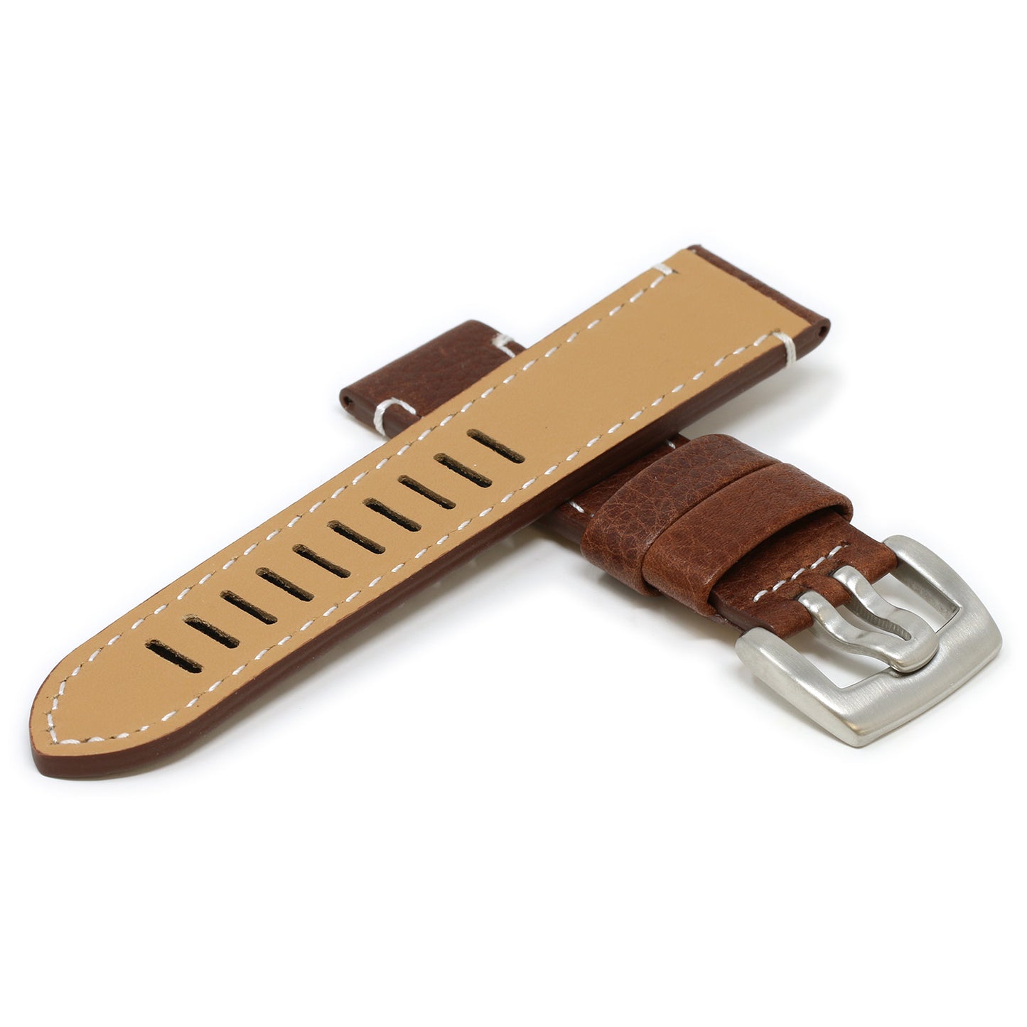 23mm Textured Thick Leather Strap