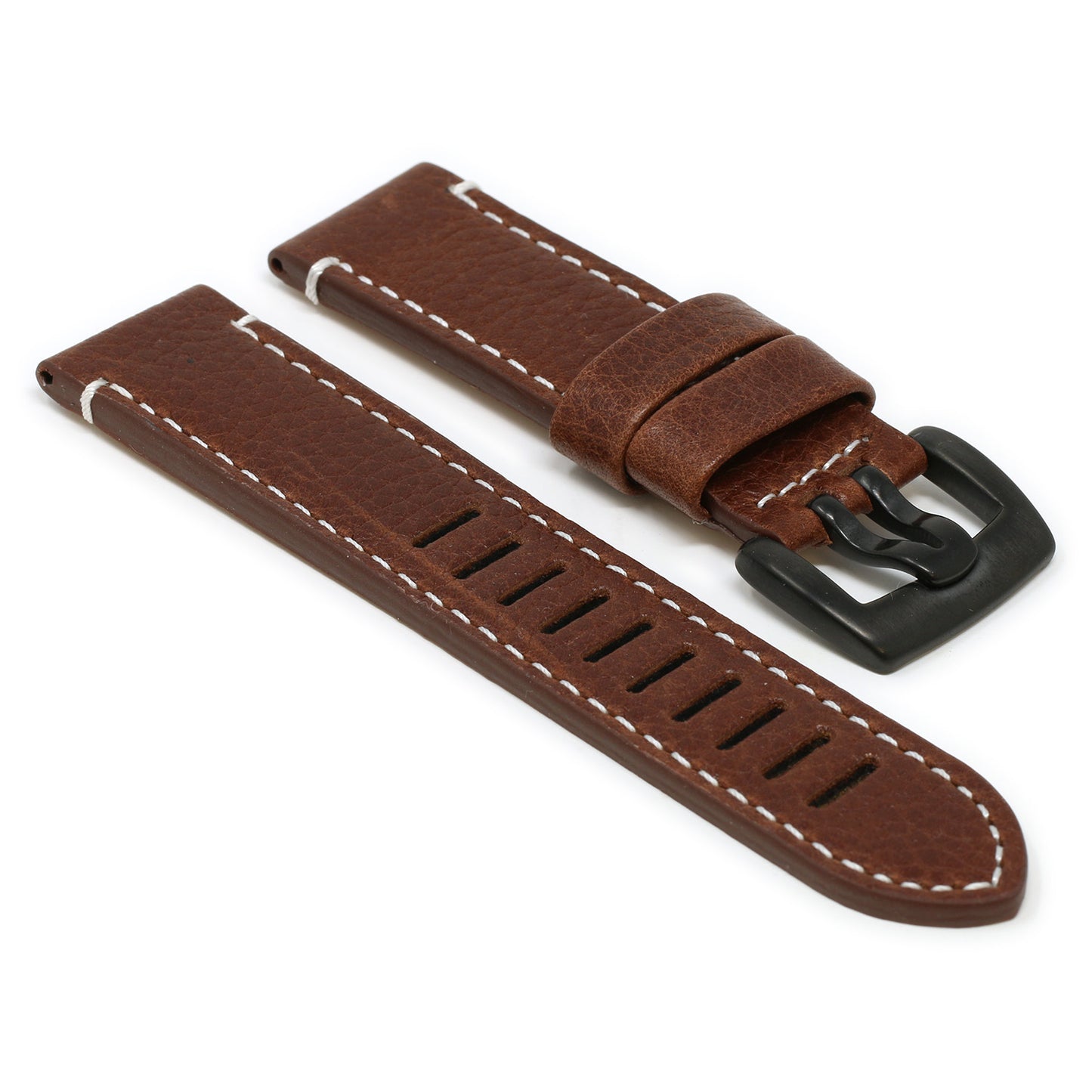 23mm Textured Thick Leather Strap