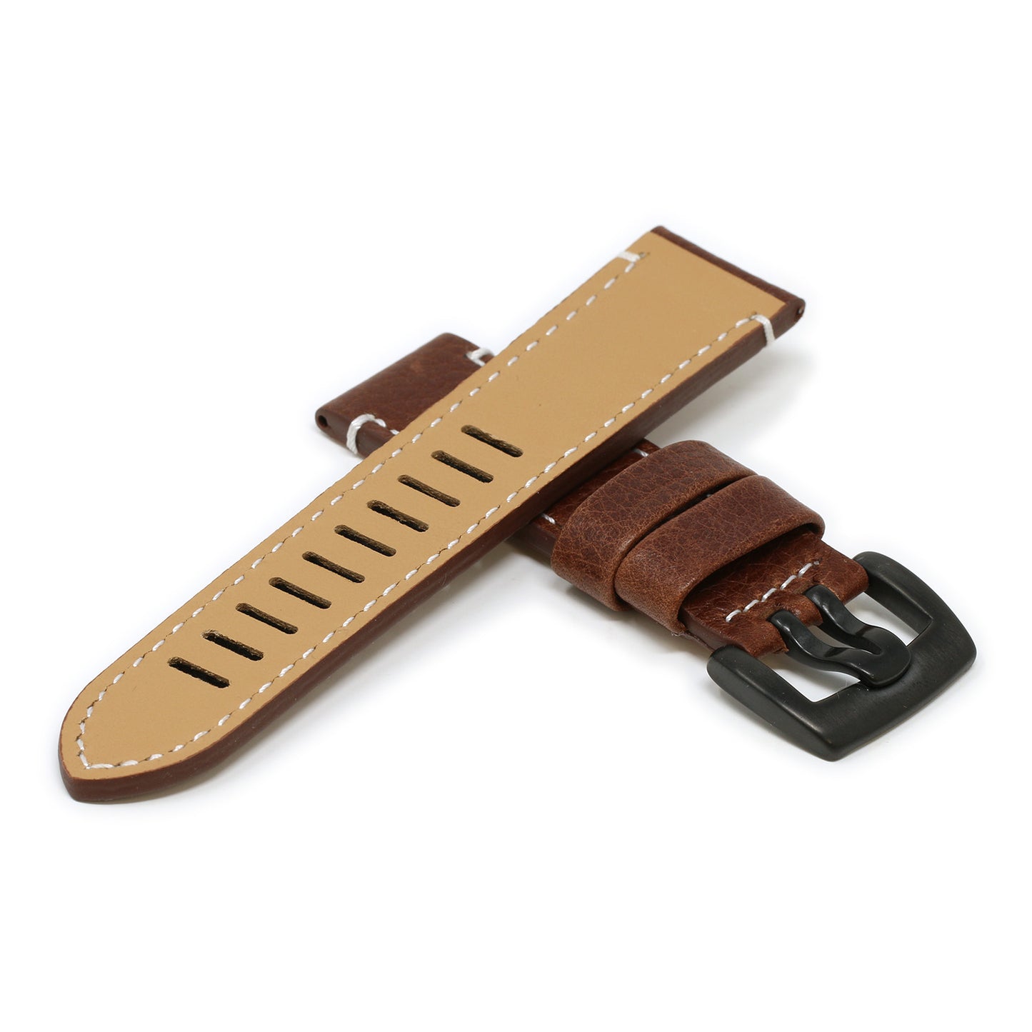 23mm Textured Thick Leather Strap