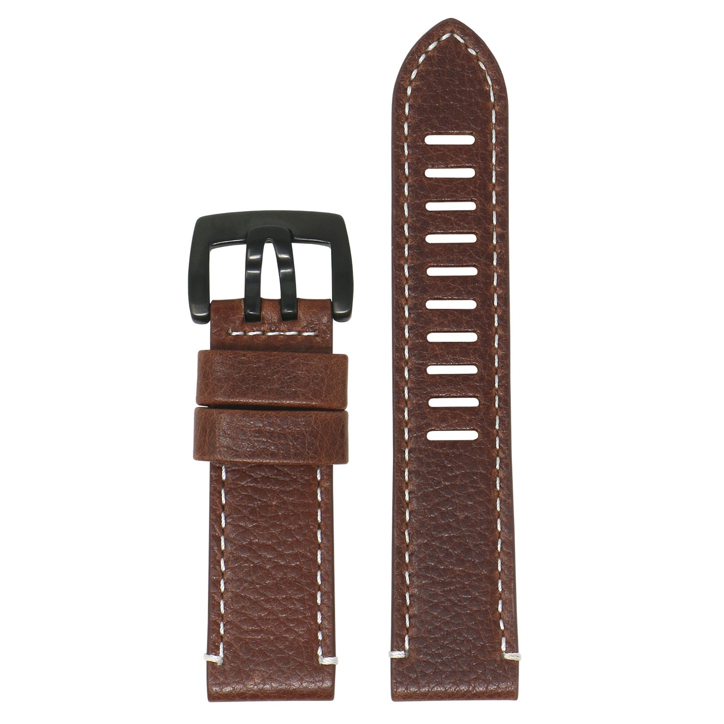 23mm Textured Thick Leather Strap