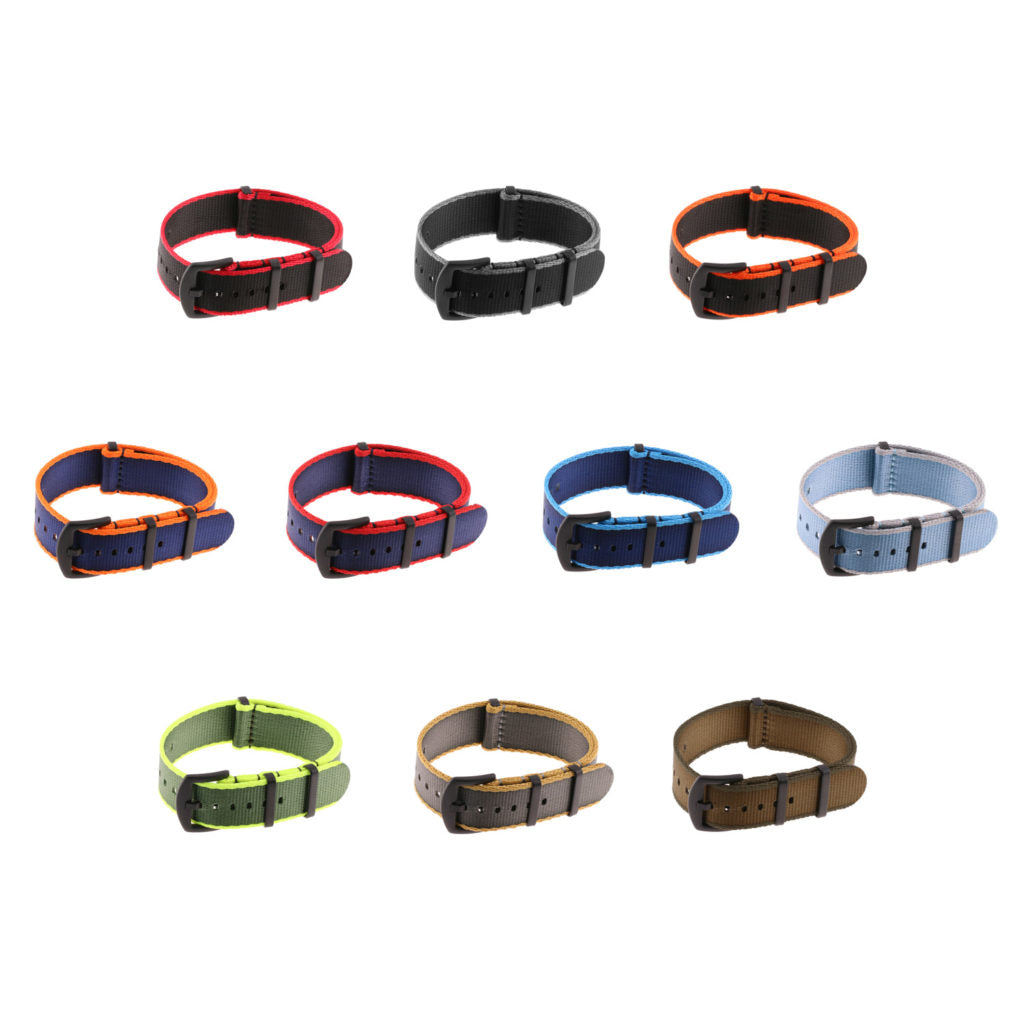 Stripe Edge Seat Belt NATO w/ Black Buckle