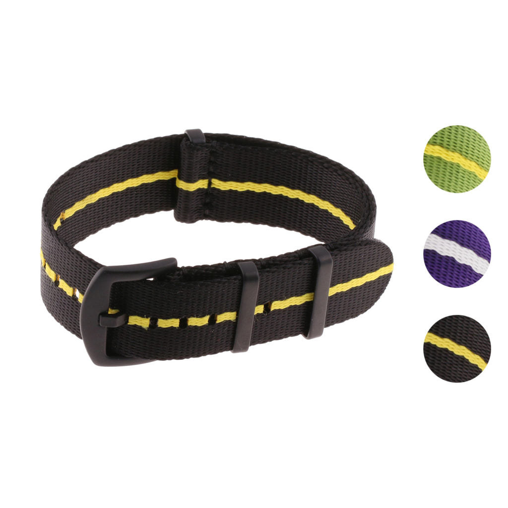 Seat Belt Stripe NATO w/ Black Buckle