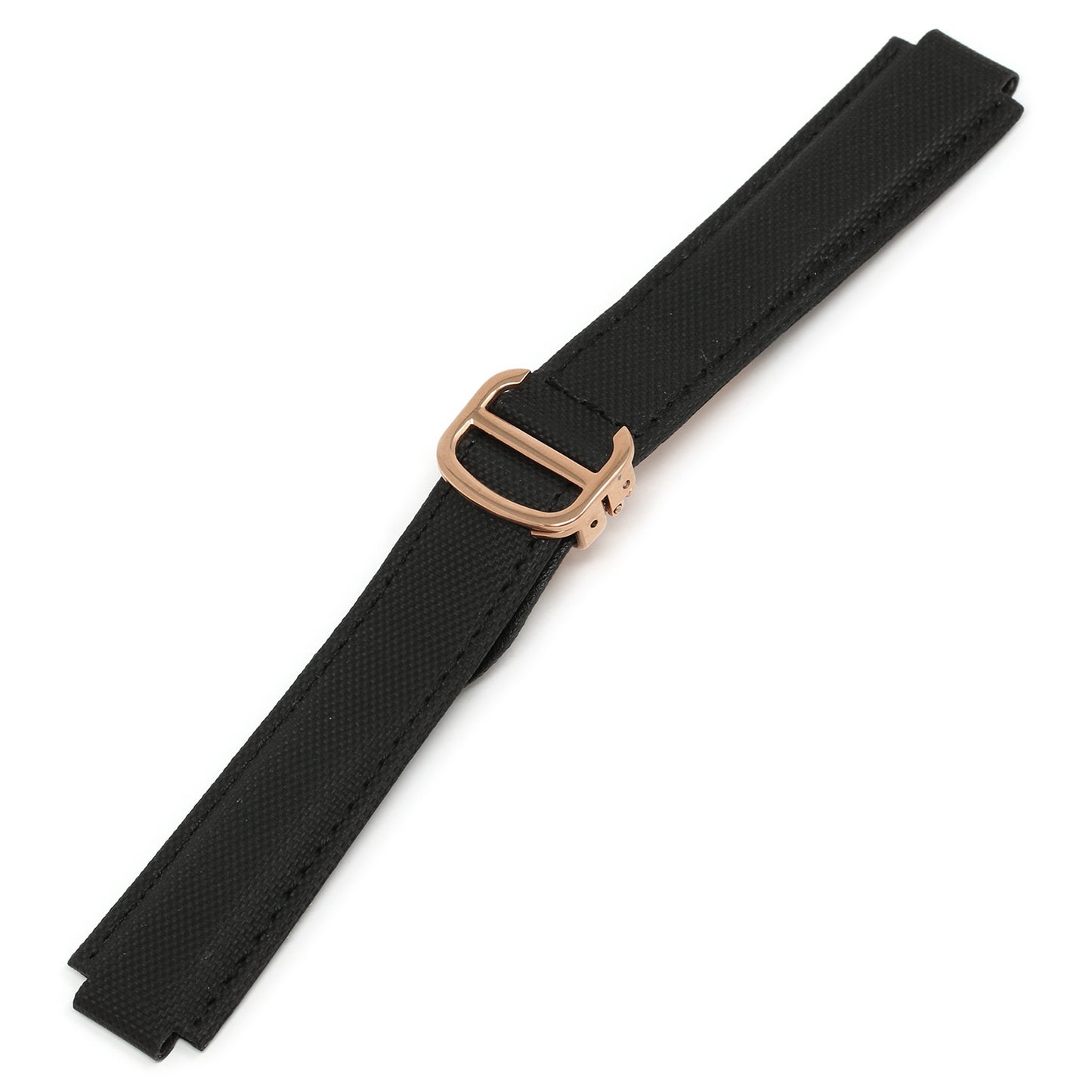 Nylon & Leather Strap for Cartier Ballon Blue
