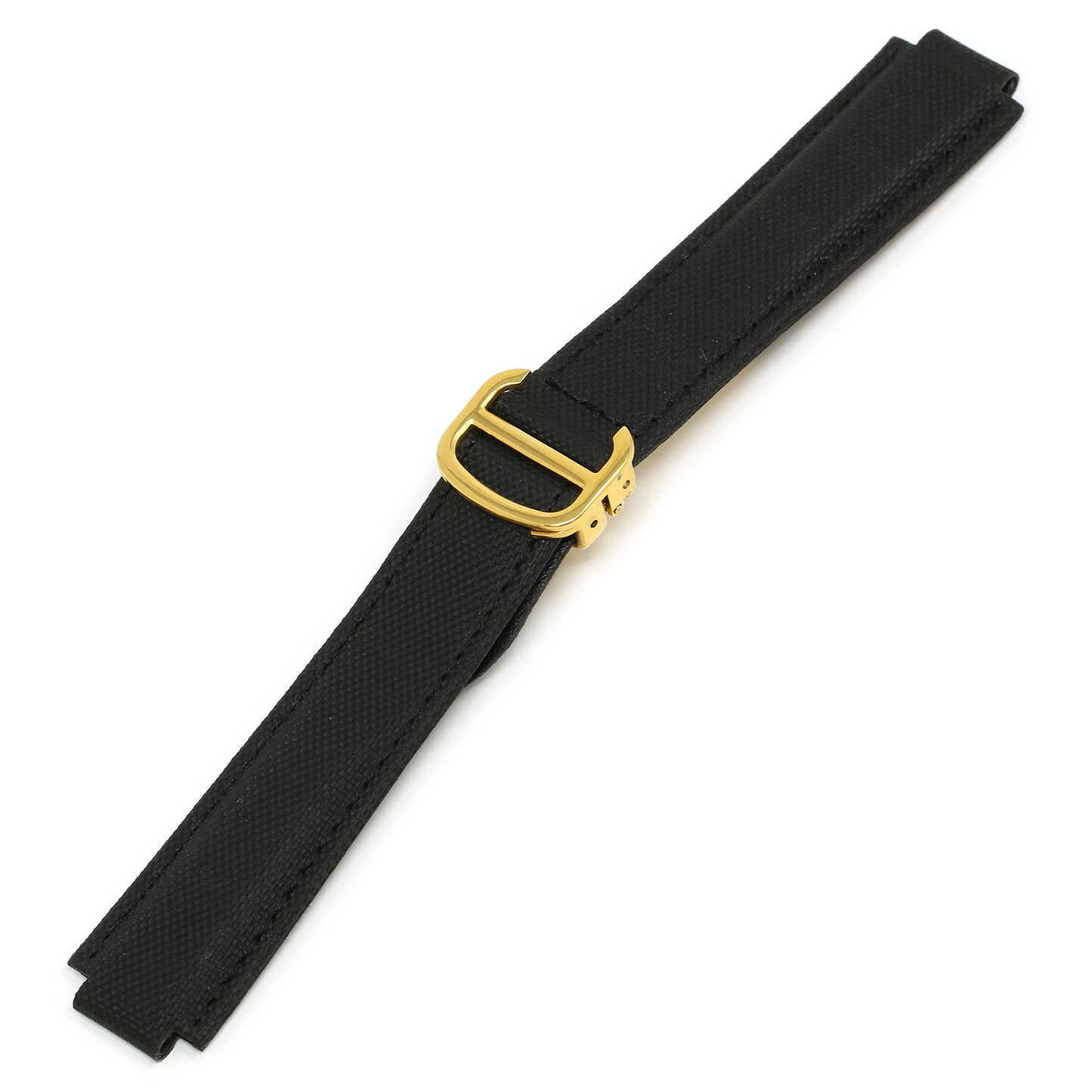 Nylon & Leather Strap for Cartier Ballon Blue