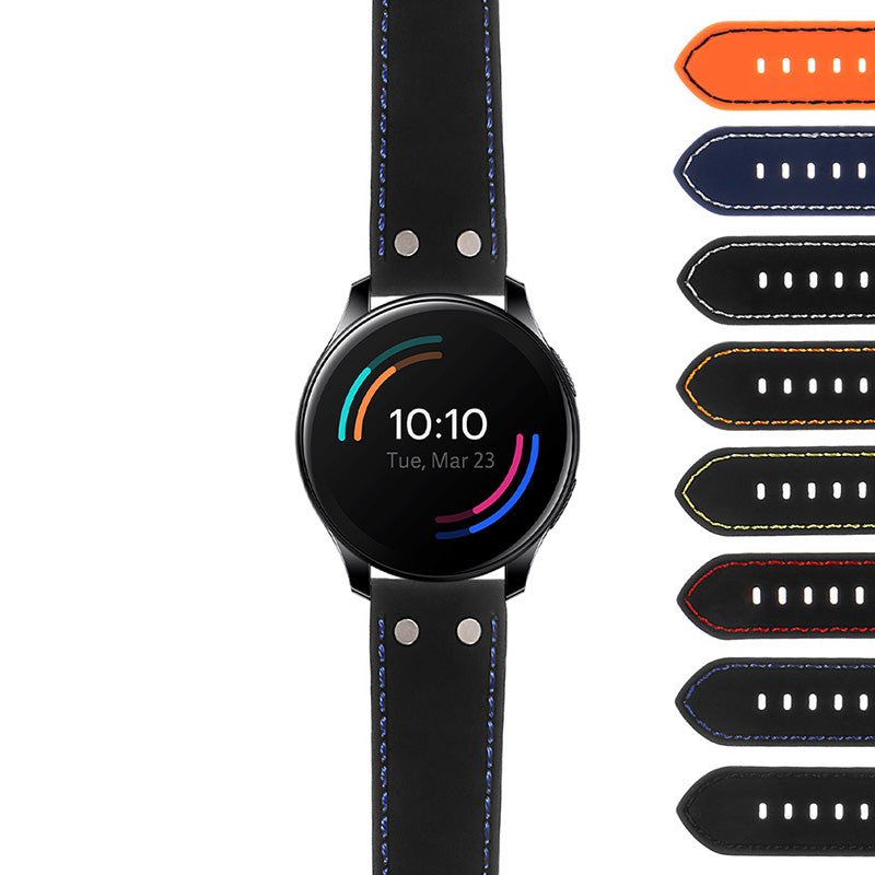 Rubber Aviator Strap w/ Rivets for Garmin Venu