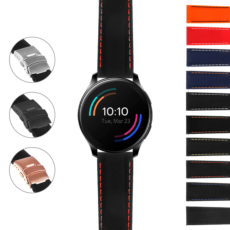 Rubber Strap w/ Stitching & Clasp for Garmin Venu