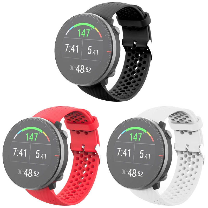 Perforated Rubber Strap for Polar M400 / M430