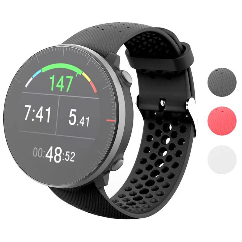 Perforated Rubber Strap for Polar M400 / M430